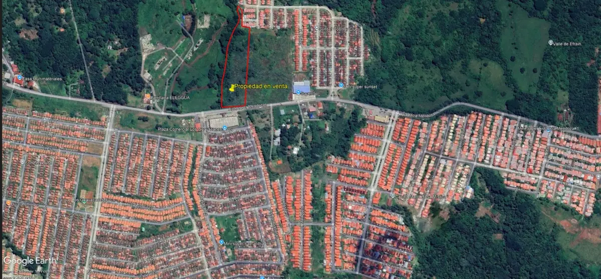 VENTA DE TERRENO EN LA CALLE DE LA MENDOZAS, LA CHORRERA