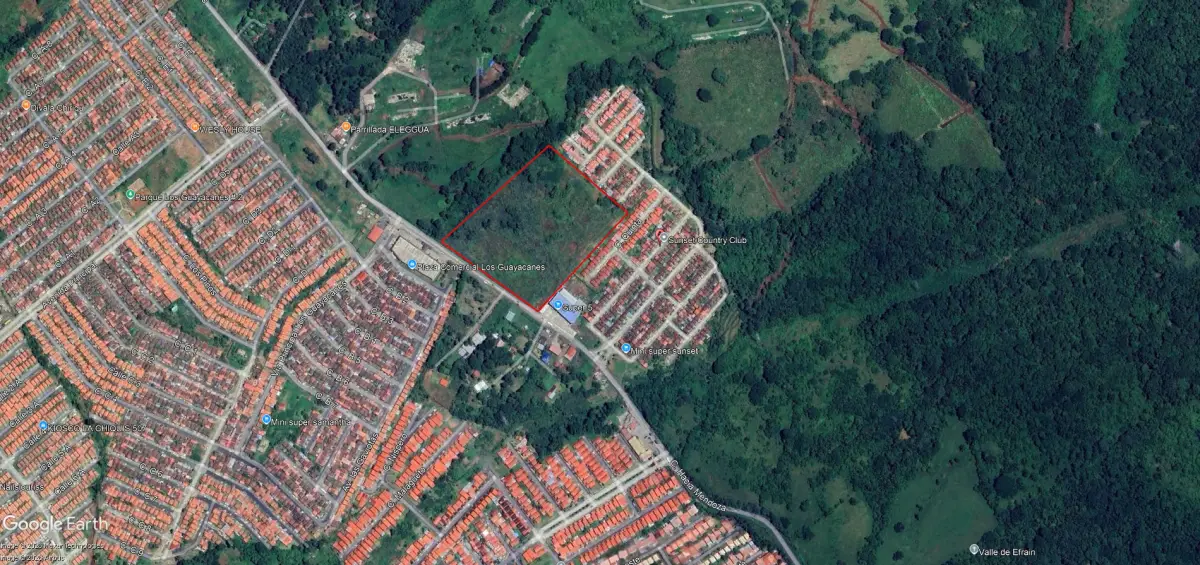 VENTA DE TERRENO EN LA CALLE DE LA MENDOZAS, LA CHORRERA